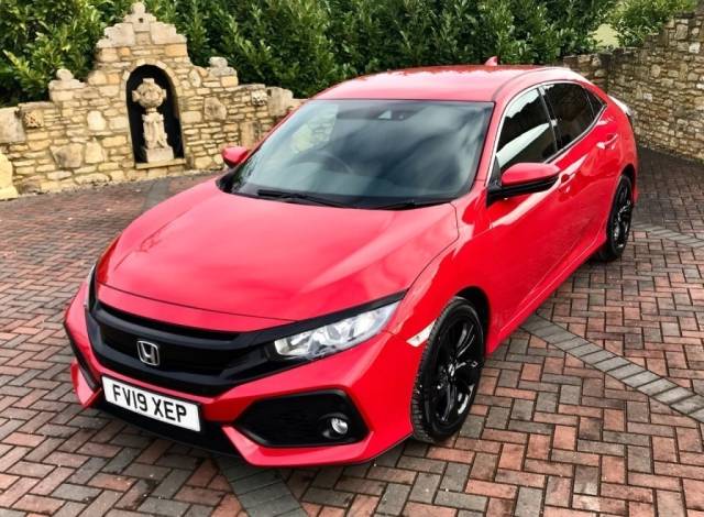 Honda Civic 1.6 i-DTEC SR 5dr Auto Hatchback Diesel Red