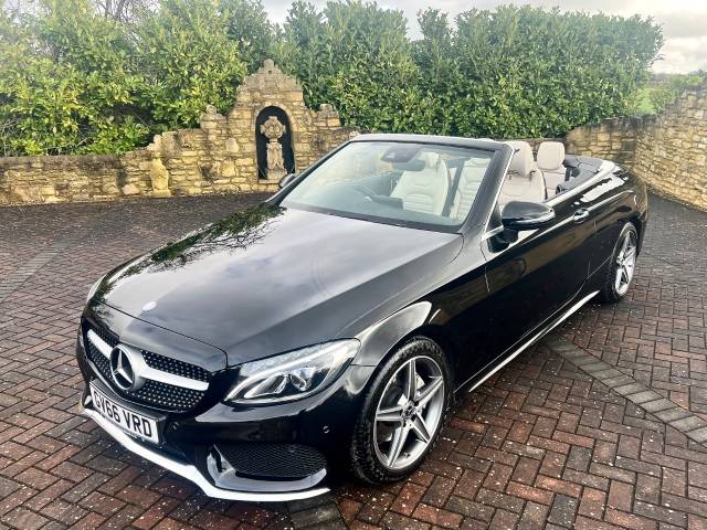 Mercedes-Benz C Class 2.1 C220d AMG Line 2dr Auto Convertible Diesel Black